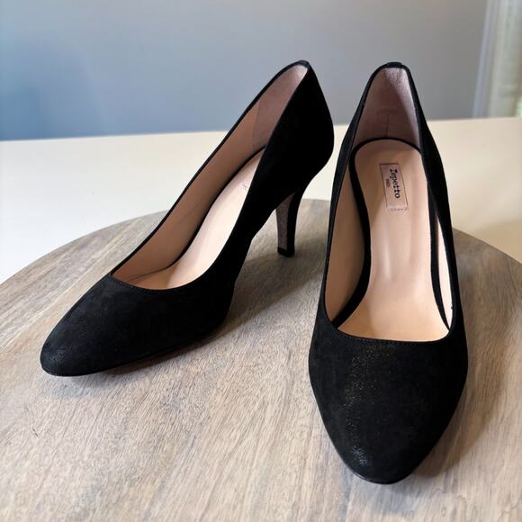 NEW Repetto Diva Clap 75 AD Black Suede Luxury Heels EU Size 39 US Size 9 - Picture 6 of 14